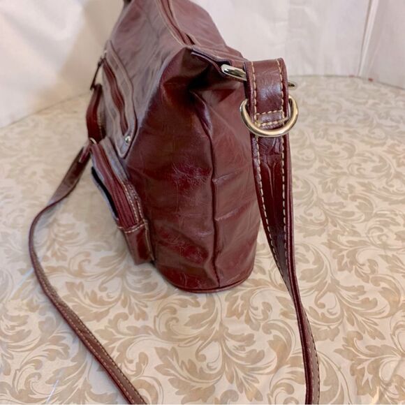 Multisac Crossbody Large Handbag Many Compartments Vegan Leather NWOT Gorgeous - Picture 5 of 10
